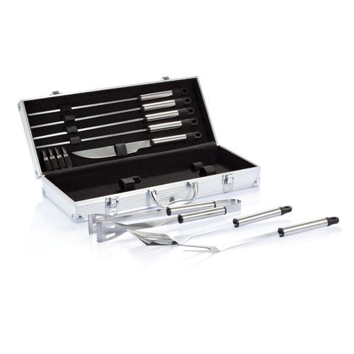 P422.182   BBQ sett i aluminium, 12 deler 